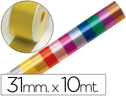 Cinta fantasía 10m.x31mm. oro